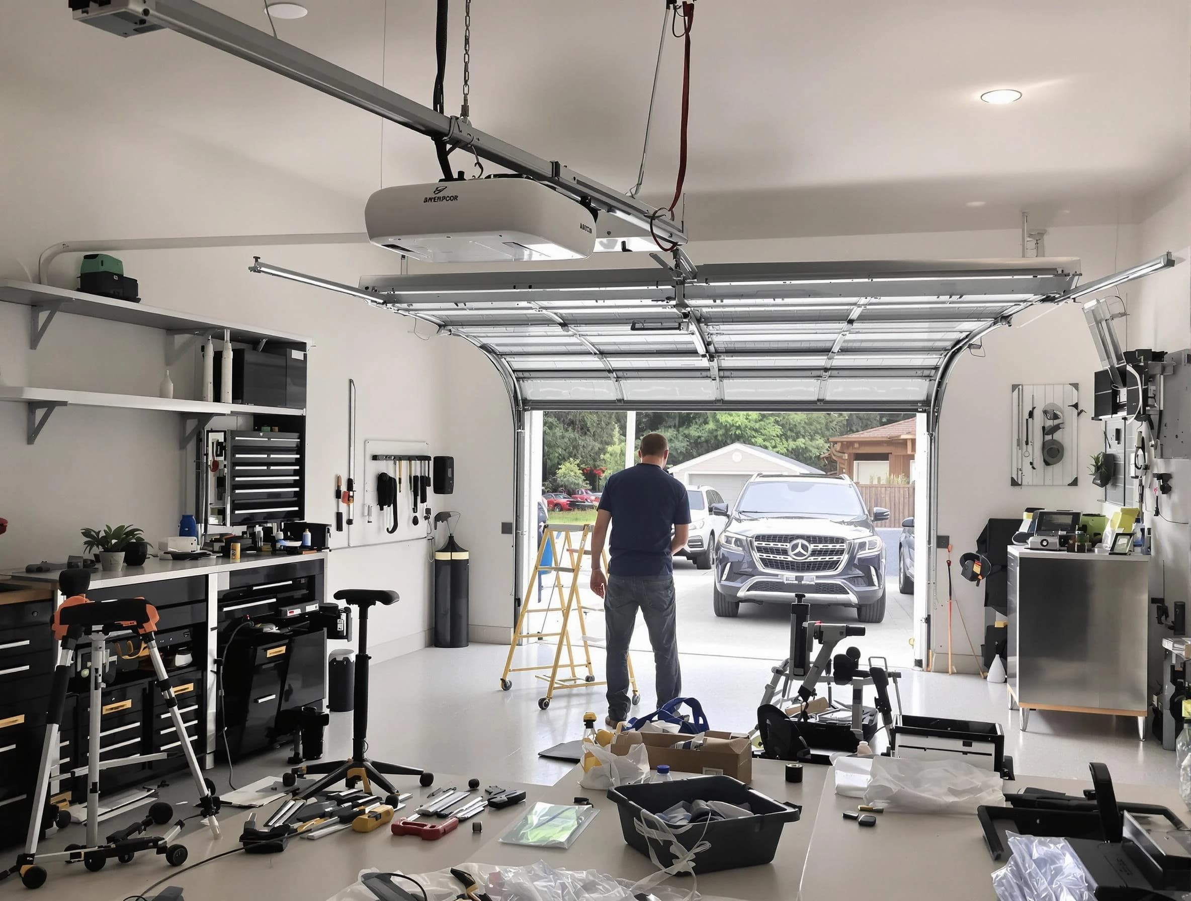 Garage door opener installation by Thornton Garage Door Repair in Thornton