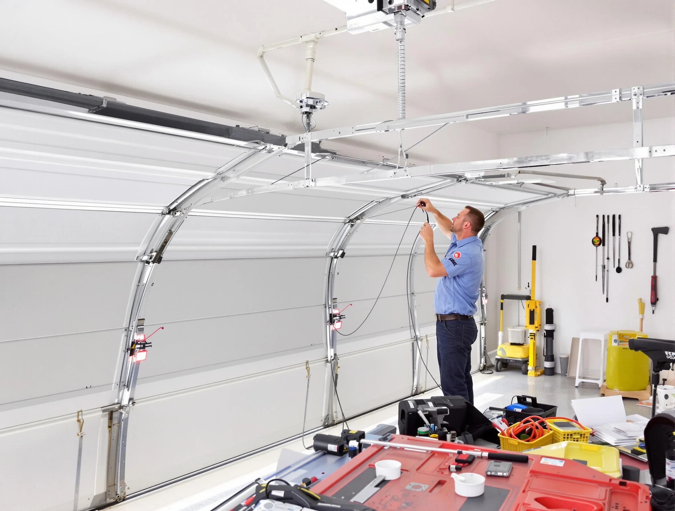 Garage door cable repair service by Thornton Garage Door Repair in Thornton