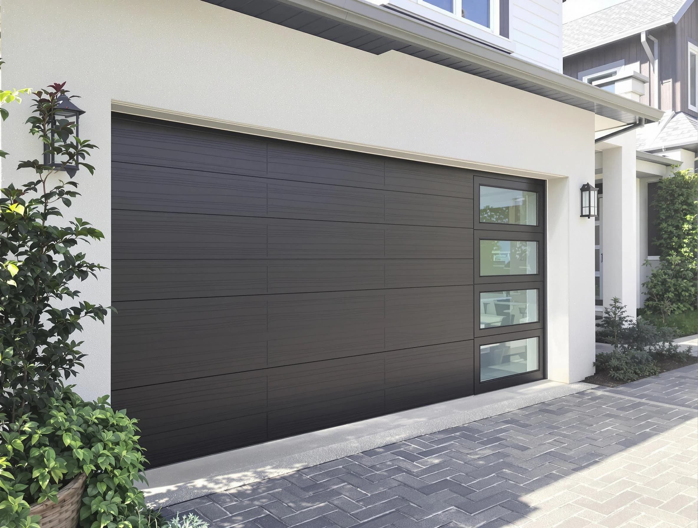 Custom garage door installation by Thornton Garage Door Repair in Thornton