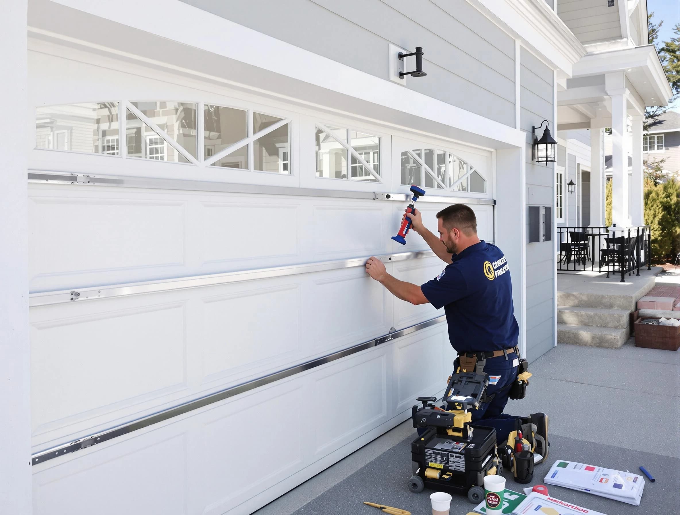 Professional garage door installation by Thornton Garage Door Repair in Thornton