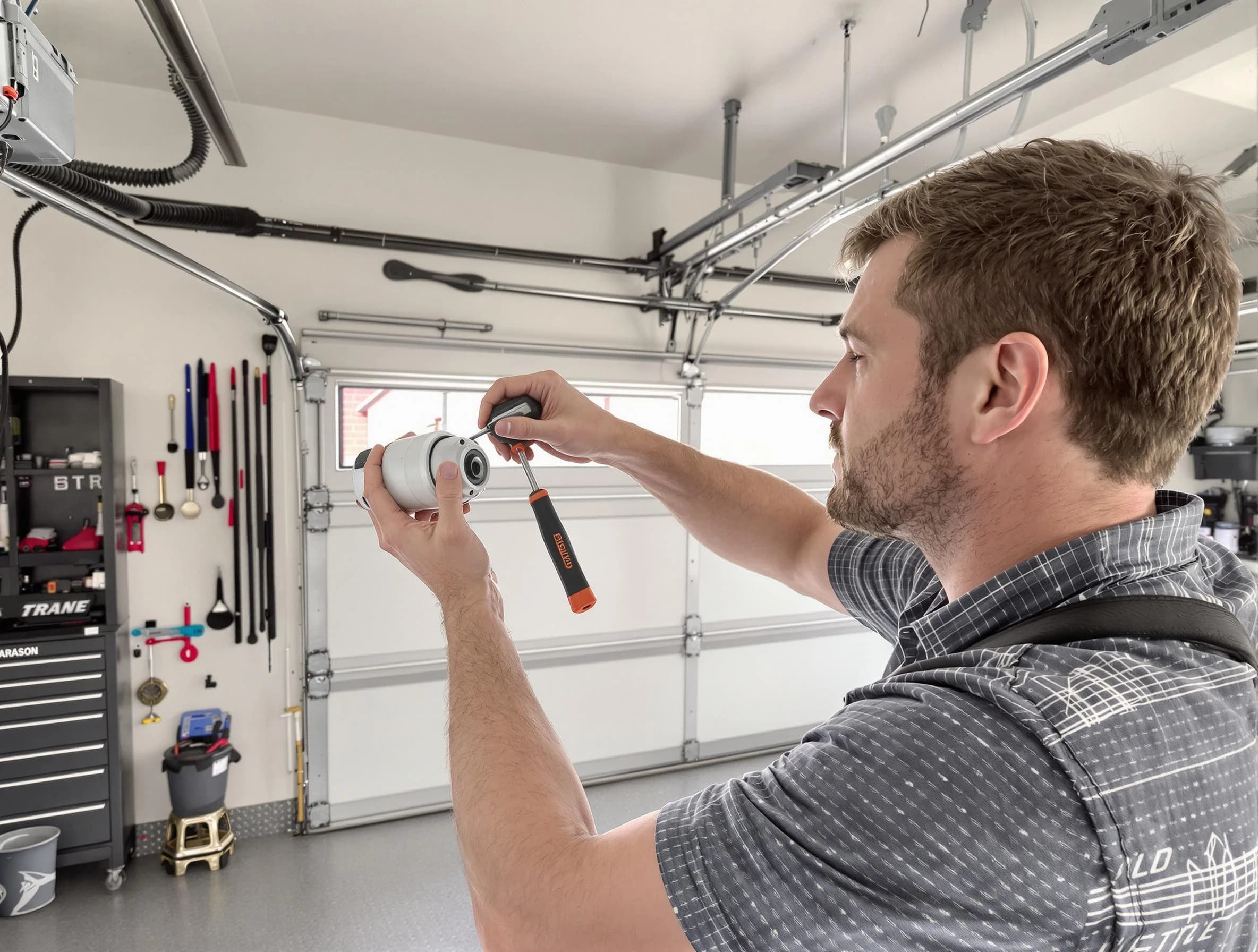 Garage door opener repair service by Thornton Garage Door Repair in Thornton