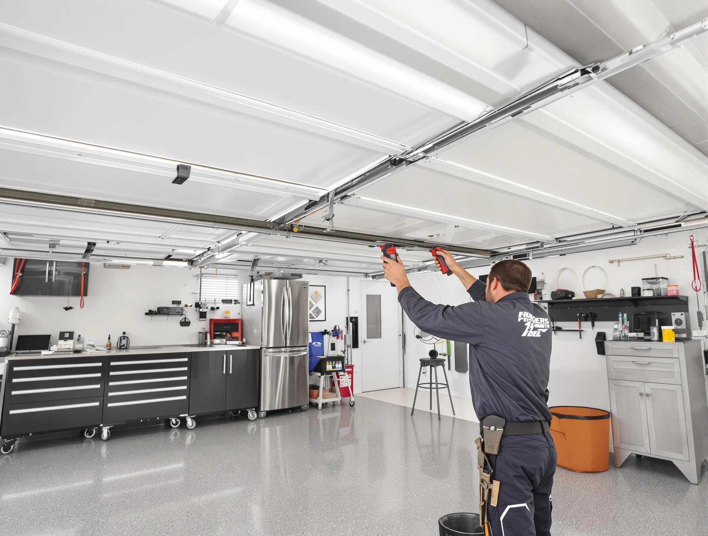 Overhead garage door repair service by Thornton Garage Door Repair in Thornton