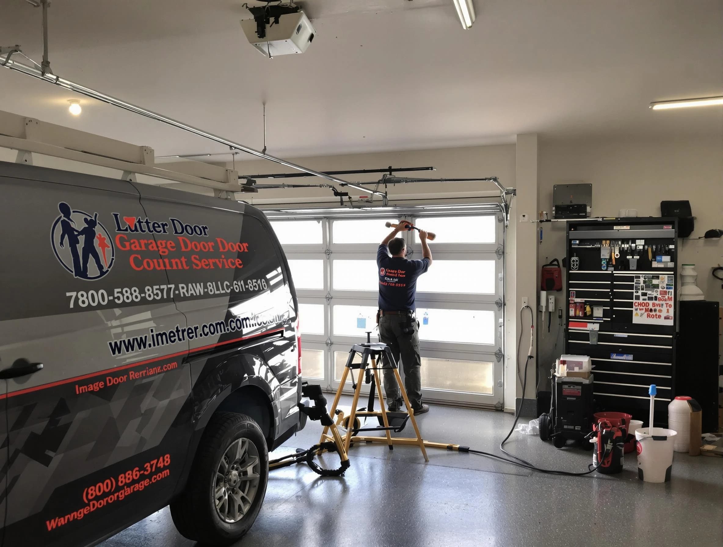 Thornton Garage Door Repair rapid response team performing same-day repair in Thornton