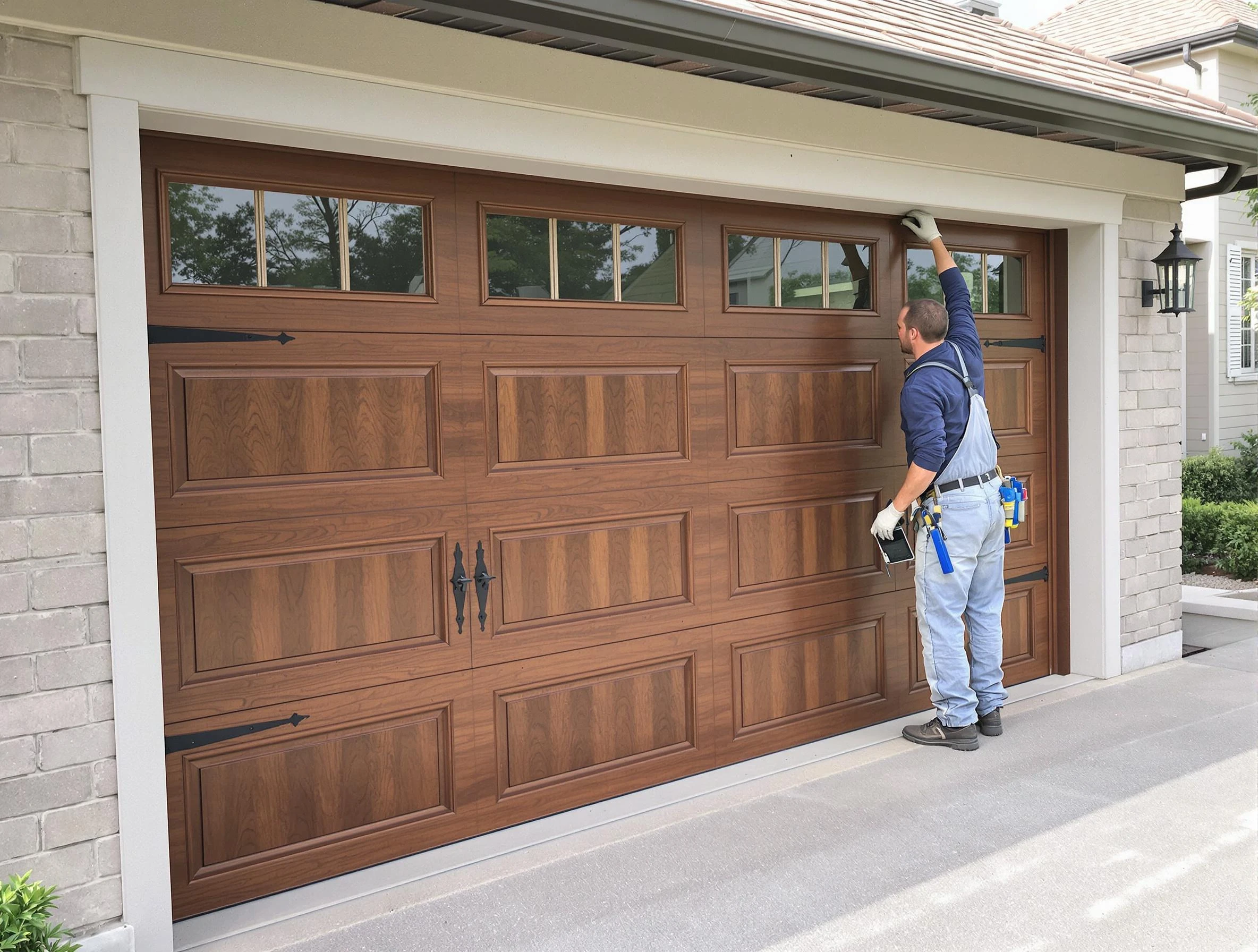 Custom garage door showcase by Thornton Garage Door Repair in Thornton