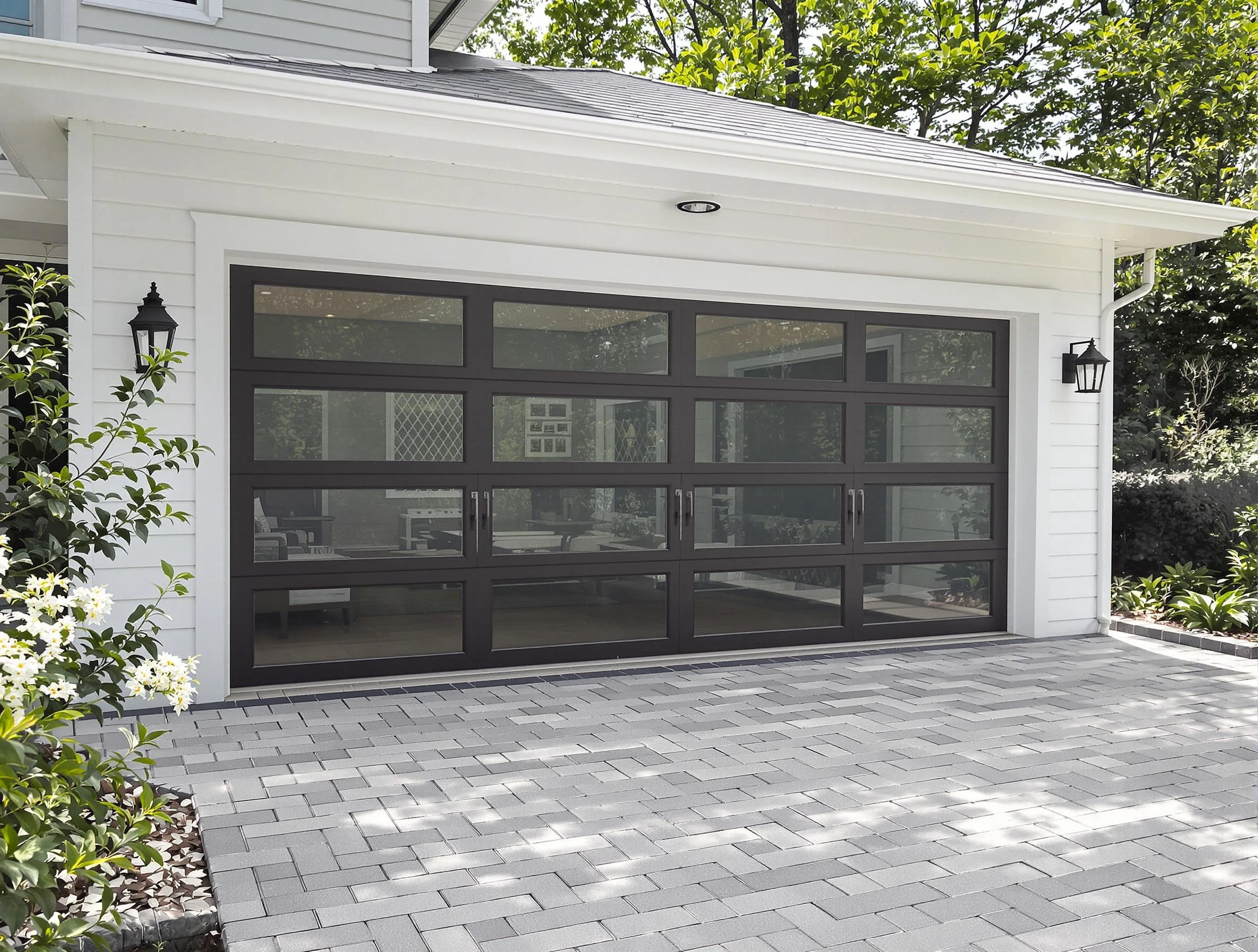 Thornton Garage Door Repair design specialist presenting custom garage door options to Thornton homeowner