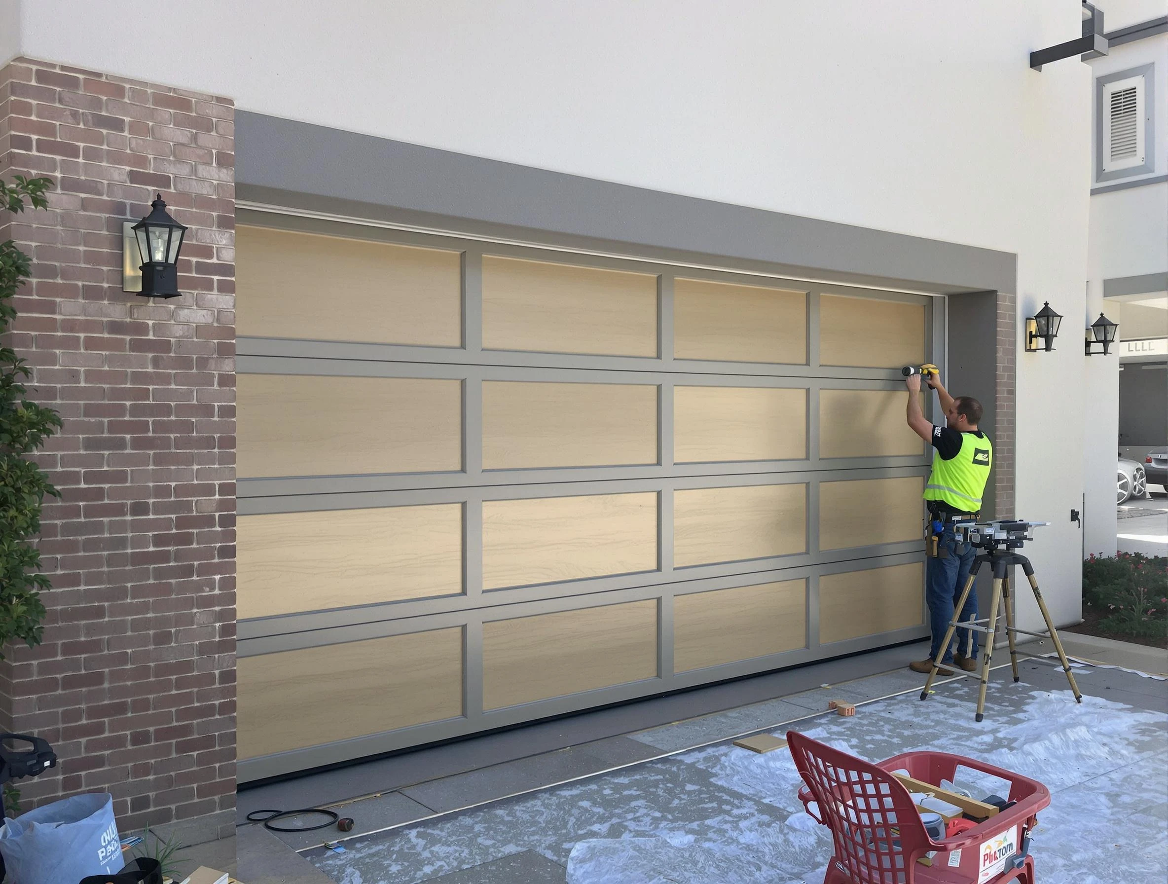 Garage door replacement service by Thornton Garage Door Repair in Thornton