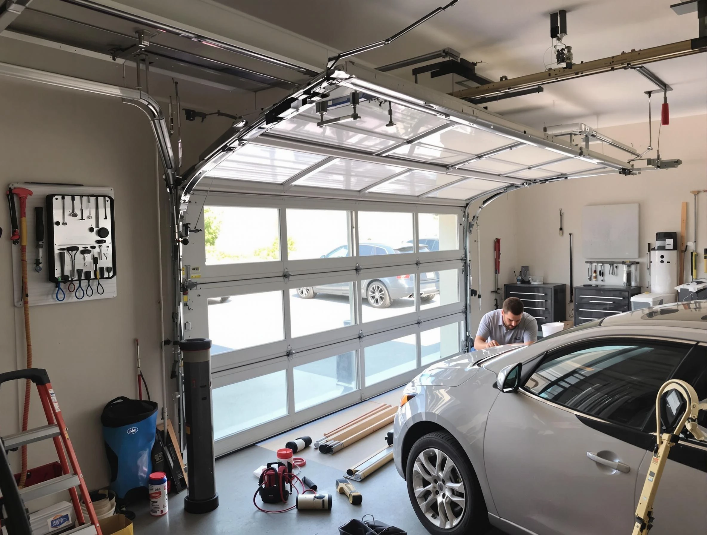 Garage door noise reduction service by Thornton Garage Door Repair in Thornton