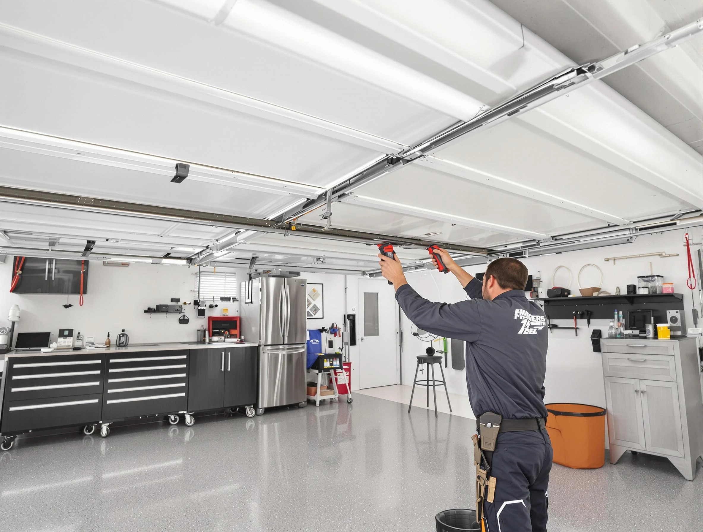 Overhead garage door repair service by Thornton Garage Door Repair in Thornton